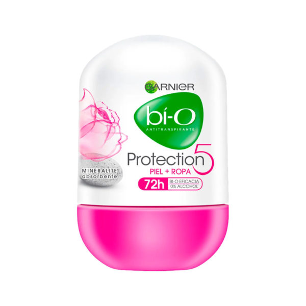 Antitranspirante en Roll On Garnier bí-O Protection 5 Piel + Ropa 50ml