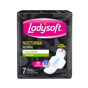 Toallas Femeninas Nocturnas Con Alas Ladysoft 7 Unidades