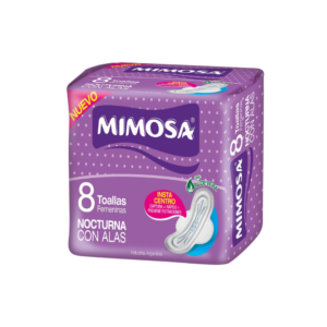 Toallas Femeninas Nocturnas Con Alas Mimosa 8 Unidades