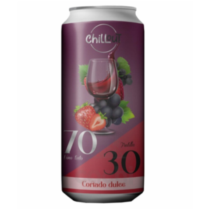 Vino Cortado Dulce Frutilla En Lata Chillout 473ml