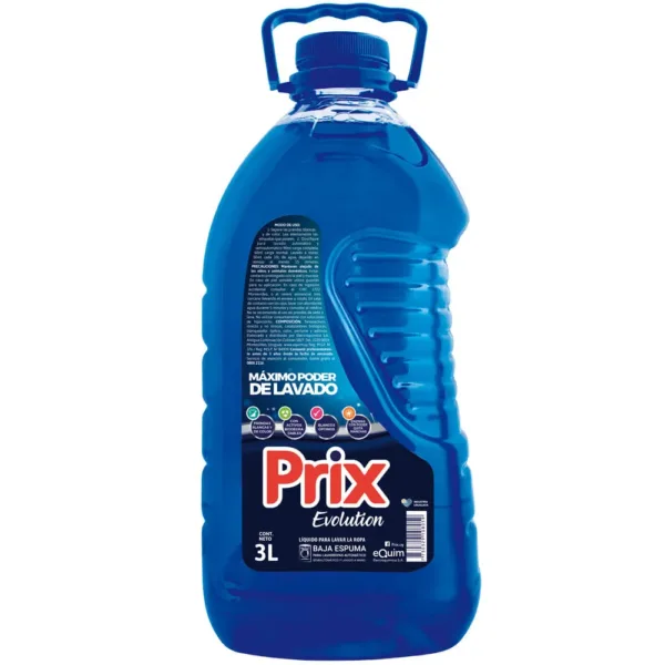 Detergente Líquido Para Ropa PRIX Evolution 3 Litros