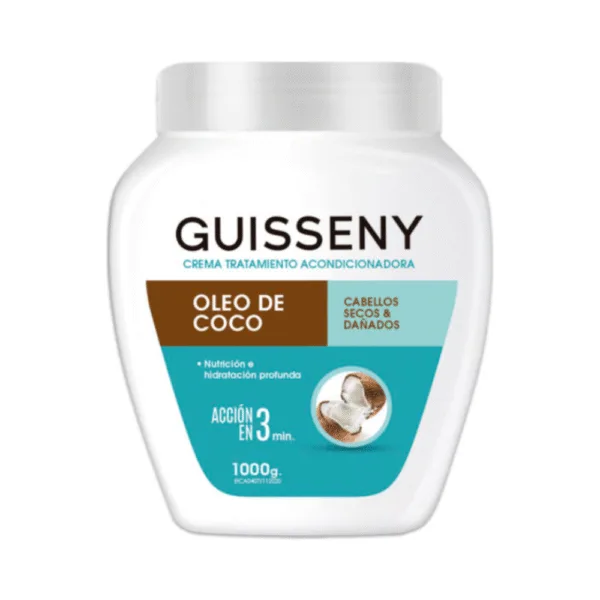 Crema Acondicionadora Guisseny Oleo de Coco 1000g
